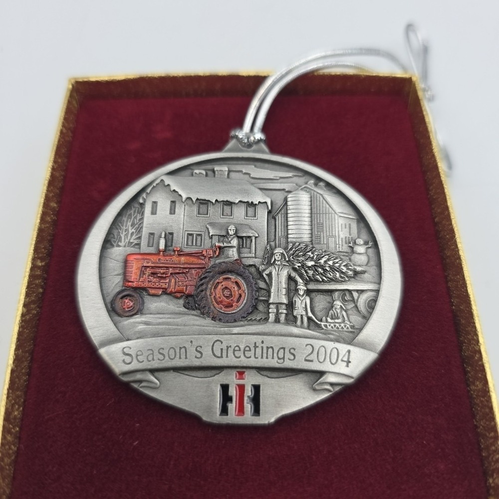 Case‎ IH International Harvester 2004 Pewter Christmas FARMALL Ornament  New